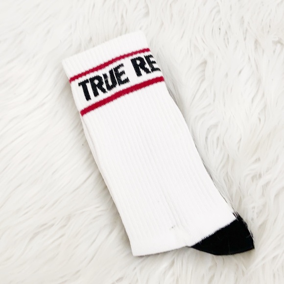 True Religion 2 Pack Long Track Socks Sz6-12